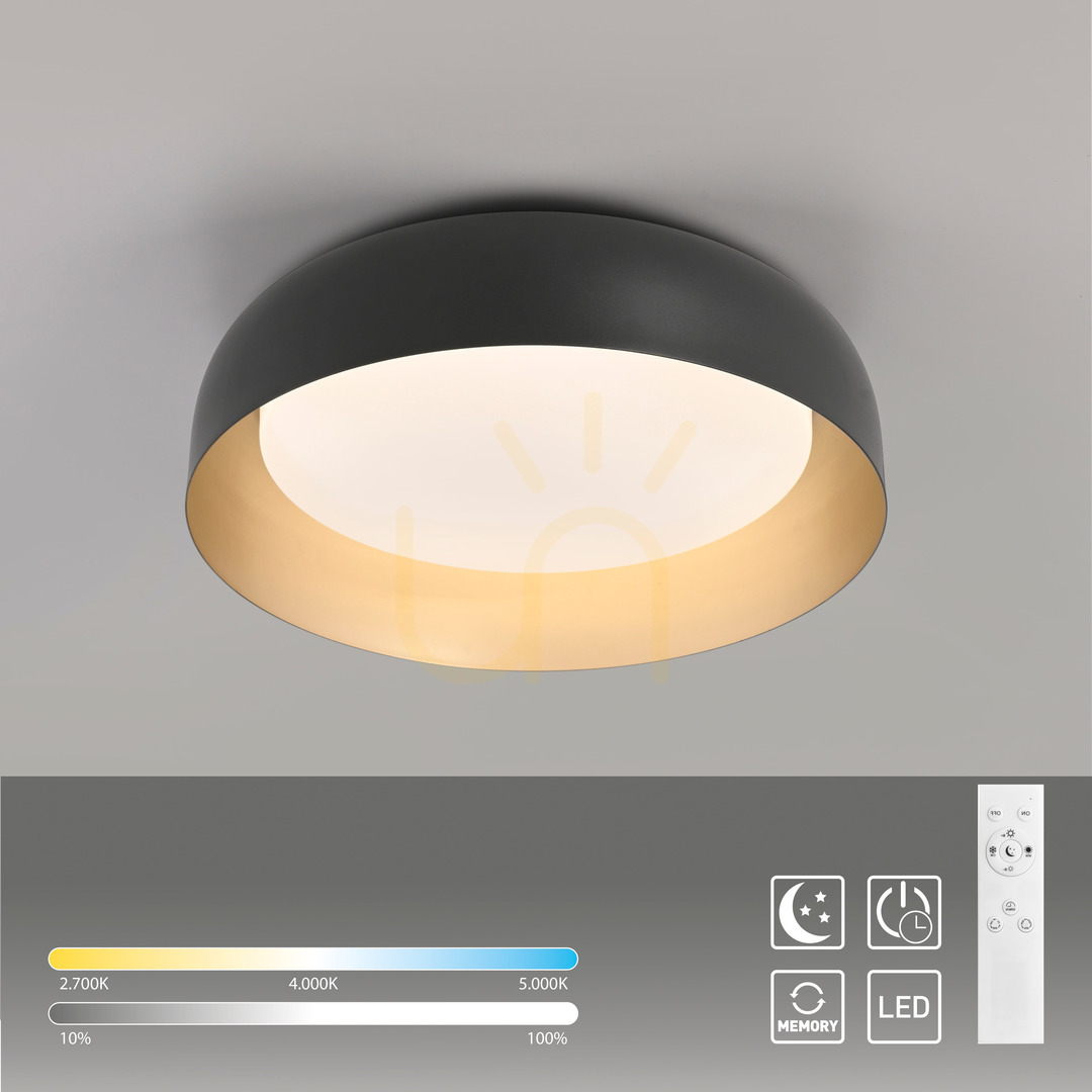Utsikt Plafond OSKO 14215-18 Svart 1xLED Plafond OSKO 14215-18 Svart 1xLED