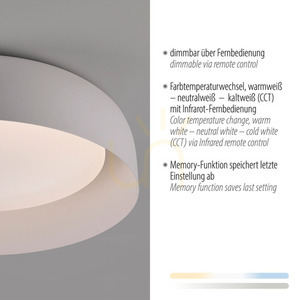 Plafond OSKO 14215-16 Vit 1xLED small 3