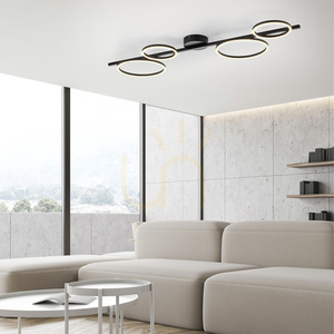 Zuma Line MINI RITUS 14211-18 svart LED-taklampa, 4 ljuspunkter small 2
