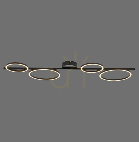 Kontrollera Zuma Line MINI RITUS 14211-18 svart LED-taklampa, 4 ljuspunkter
