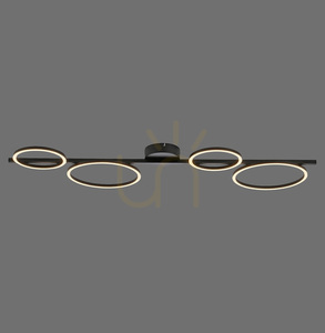 Zuma Line MINI RITUS 14211-18 svart LED-taklampa, 4 ljuspunkter small 0