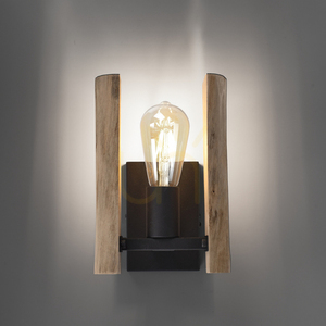 Vägglampa LOG 15701-79 Svart 1xE27 small 4