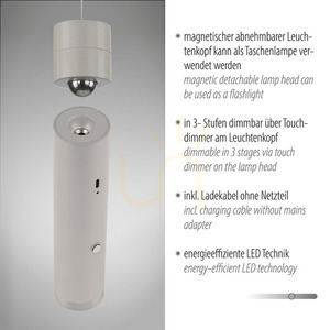 ATTACH Pendellampa 18281-40 Grå 1xLED small 3