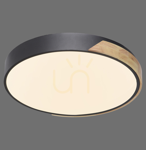 Kontrollera Q-BILA Plafond 6071-18 Svart 1xLED