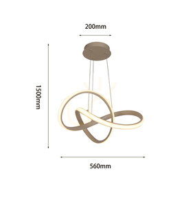 Aviano BANDOL LED-pendellampa 6064-113S, kashmirbeige, 56 cm small 4