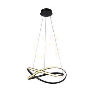 Pendellampa Italux Rumio LED svart 50 cm PND-23917-BK small 0