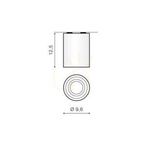 Azzardo BROSS 1 PLAFON Downlight Silver. small 2