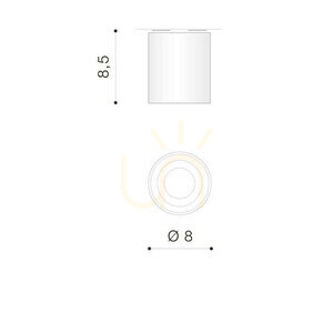 Azzardo MINI BROSS Downlight Silver. small 1