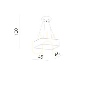 Azzardo SOLVENT S 45 CCT SMART taklampa + fjärrkontroll Grå small 2