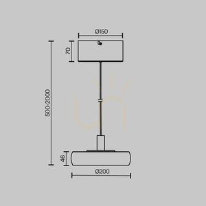 FLOAT taklampa MOD498PL-L13BK1 Maytoni small 7