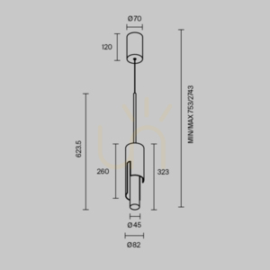 MARIS taklampa MOD499PL-L6GK Maytoni small 7