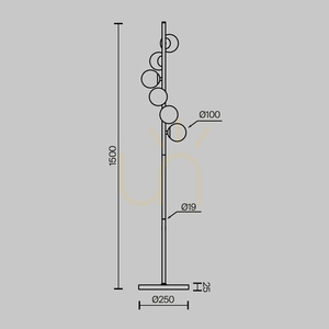 DALLAS golvlampa MOD545FL-06G1 Maytoni small 5