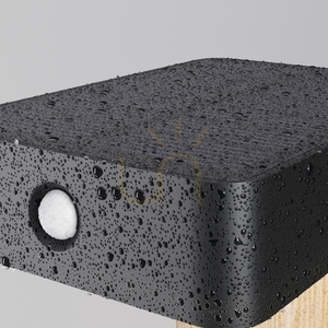 Maytoni Nordis O140WL-L2BK svart solcellsdriven LED-vägglampa 2 W 3000 K IP65 small 4
