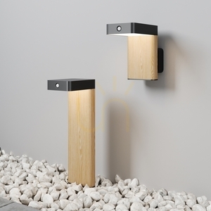 Maytoni Nordis O140WL-L2BK svart solcellsdriven LED-vägglampa 2 W 3000 K IP65 small 5