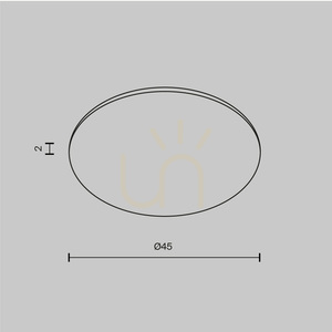 Maytoni Dip skyddsglas Glass001-D45 för Dip-armaturer 15 W, Ø45 mm small 4