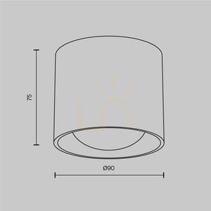 Plafond LENS C217CL-15W3K-B IP44 Maytoni small 8