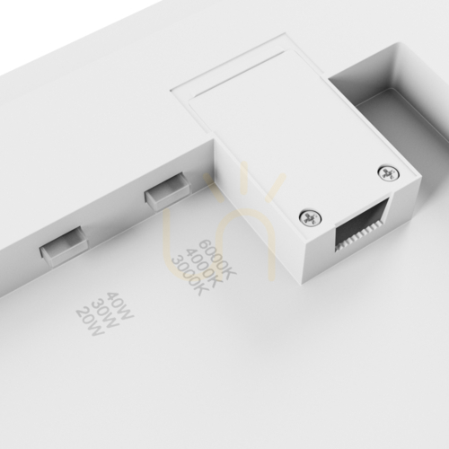 Kontrollera Plafond NYMPHEA FUSION 20 W/30 W/40W CCT 230V 120 St IP44 330 X330 X53mm Vit Fyrkant