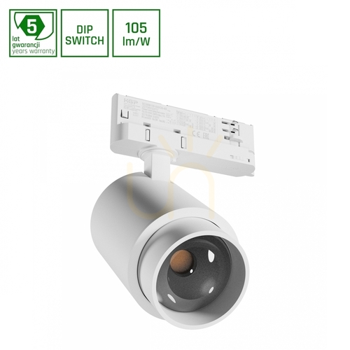 Kontrollera PAVA POINT strömskenestrålkastare för strömskena 3 F 6 20W 230V WW 8 45 St IP20 Ra90 82 X160 X222mm Vit 5 års garanti.