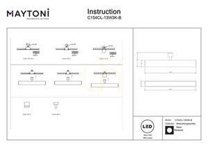 BASIS taklampa C154CL-13W3K-B Maytoni small 7