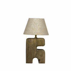 BAZAR BIZAR L’Objet S bordslampa i brunt trä, E27 small 0
