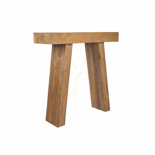 Kontrollera Bazar Bizar The Stance konsolbord i teak, natur, 86 cm