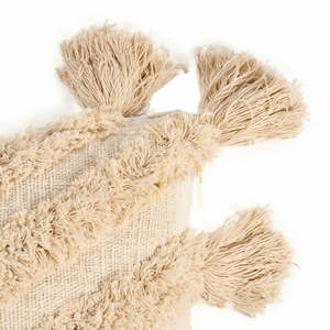 Bazar Bizar The Nomad Tassel kuddfodral med tofsar, krämfärgat, 35 × 60 cm small 7