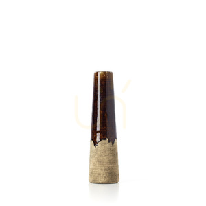 BAZAR BIZAR Amber Cone vas brun-beige S 39,5 cm small 3