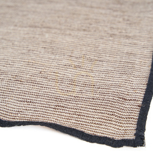 Linneservett Naturell Svart 45x45 cm small 2