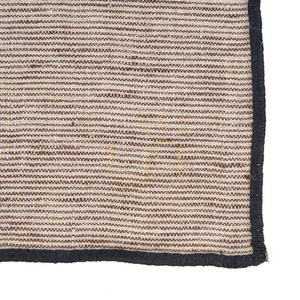 Linneservett Naturell Svart 45x45 cm small 4