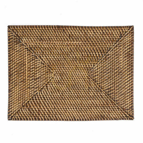 Kontrollera Bordstablett Colonial Collection rektangulär naturbrun 40x30 cm