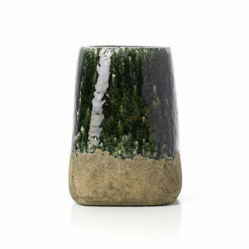 Kontrollera Krukor The Moss Konisk Planter Betonggrön L Handgjord Planters