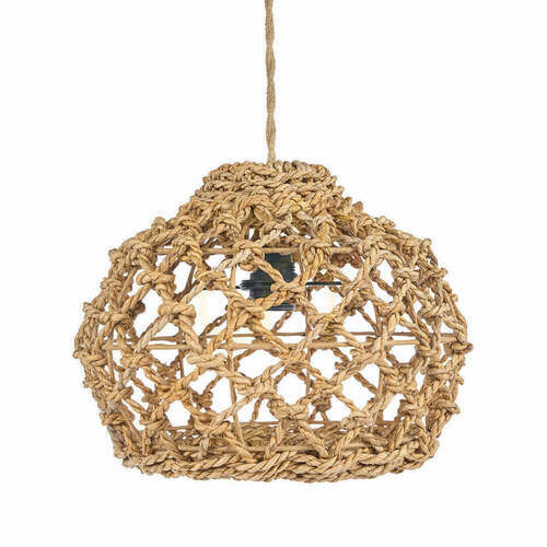 Kontrollera BAZAR BIZAR Banara Natural S pendellampa i bananblad, 35 cm