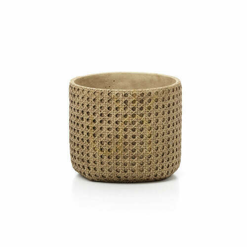 Kontrollera Kruka RattanRock Naturell Planters L 20x20x17,5 cm