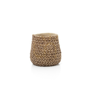 Handgjord flätad planteringslåda natur S Planters small 2