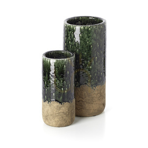 Cylindervas betonggrön M 13,5x29,5 cm small 2
