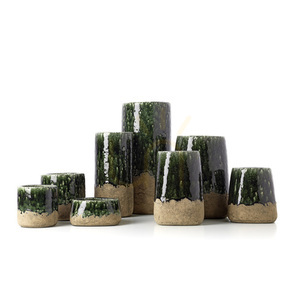 Cylindervas betonggrön M 13,5x29,5 cm small 4
