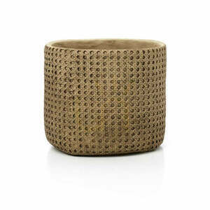 Krukor Planters RattanRock handgjord natur 26x24 cm XL small 0