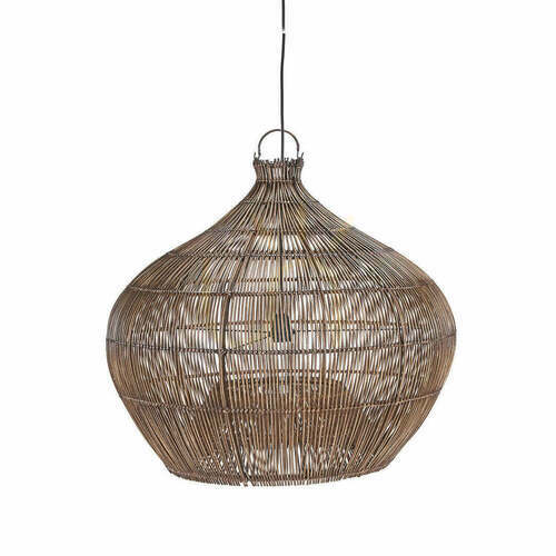 Kontrollera Pendel Lampa The Desert Gourd Mörk Valnöt Handgjord 70 cm