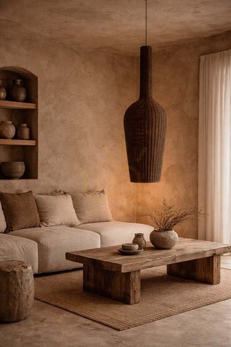Kontrollera Pendant Light Amphora Mörk Valnöt XXL Oversized Collection