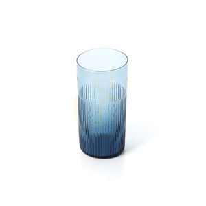 Bazar Bizar Azure högt räfflat blått dricksglas, 15,3 cm small 2