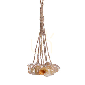 Dekorativ snäcktofs The Conch Shell Tassel, natur, 45 cm – handgjord small 4