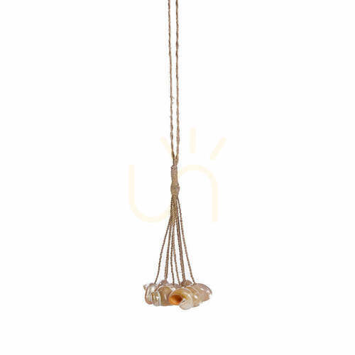Kontrollera Snäcka tofs natur 45 cm handgjord tillbehör