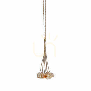 Dekorativ snäcktofs The Conch Shell Tassel, natur, 45 cm – handgjord small 0