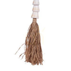 Snäcka tofs naturvit 75 cm small 3