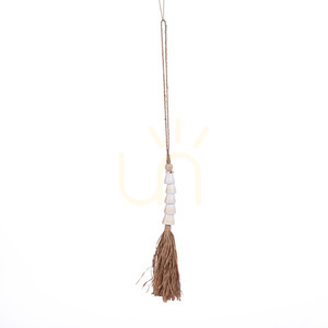 Snäcka tofs naturvit 75 cm small 6