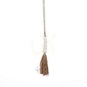 Snäcka tofs naturvit 75 cm small 0