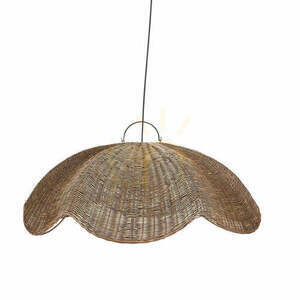 Pendellampa The Wave Mörk valnöt L 103 cm Handmade small 0