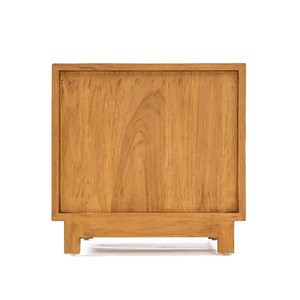 Bazar Bizar Harmony nattduksbord, teak och rotting, natur, 51 × 48 × 48 cm small 8