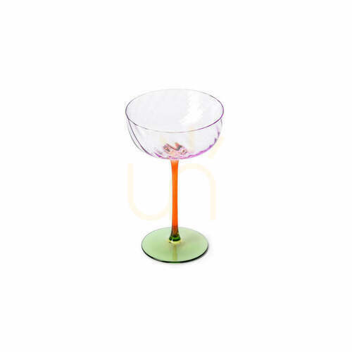 Kontrollera Champagnecoupe Bazar Bizar The Trio-Tone 17,5 cm flerfärgad