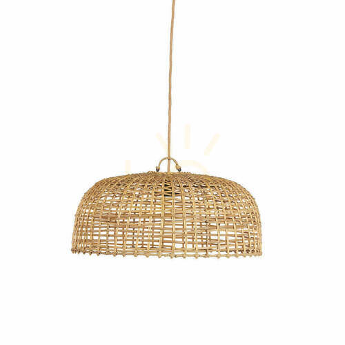 Kontrollera Bazar Bizar The Cloche Pendant lampskärm, natur, 60 cm